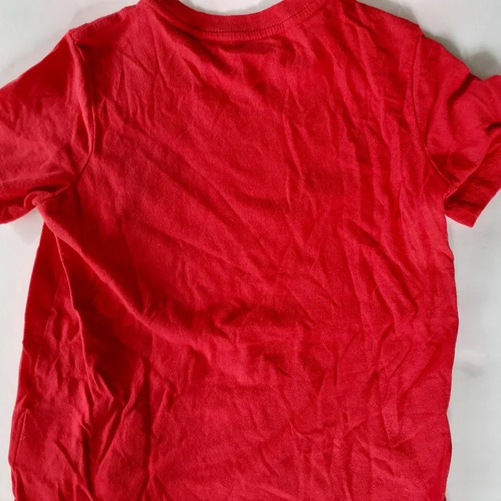 Old Navy Boys T-Shirt Red Short Sleeve Logo Size XS 5